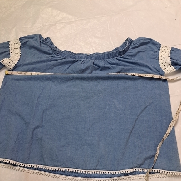 Joe's Chambray Off Shoulders Top - Picture 8 of 10